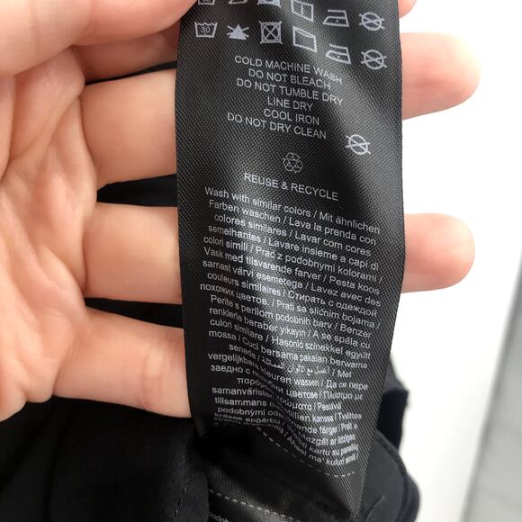 Vero Moda Giada Long Shirt Plus 16 Button Front Long Sleeve Tunic Black NWT - Picture 9 of 12